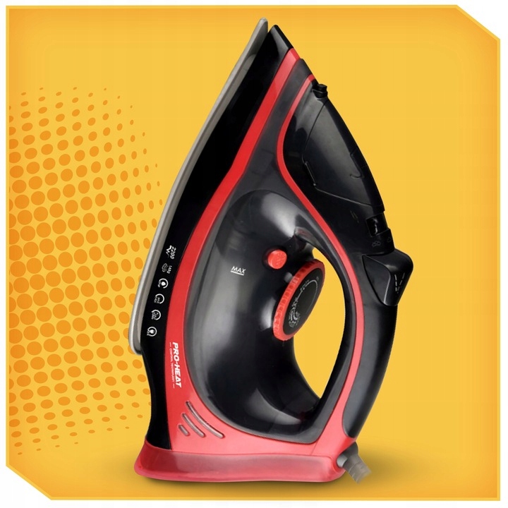 Żelazko parowe 2200 W z powłoką stopą ceramiczną mocne Model 1250R